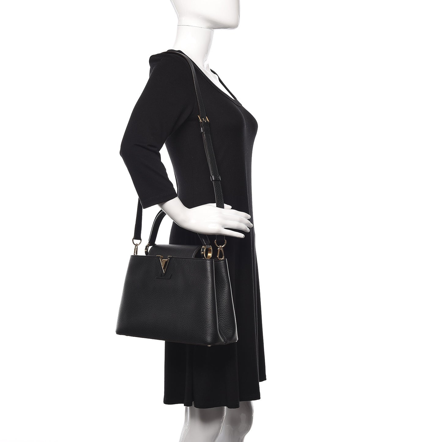 Taurillon Capucines PM Black