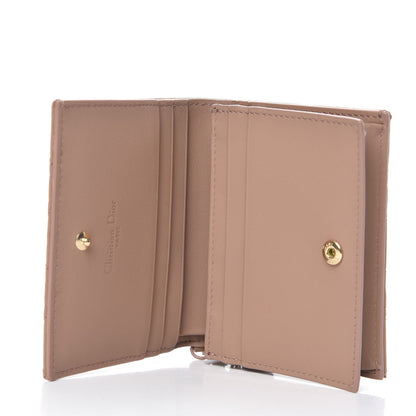 Christian Dior Ultra Matte Calfskin Cannage Mini Lady Dior Wallet Beige 5 of 8