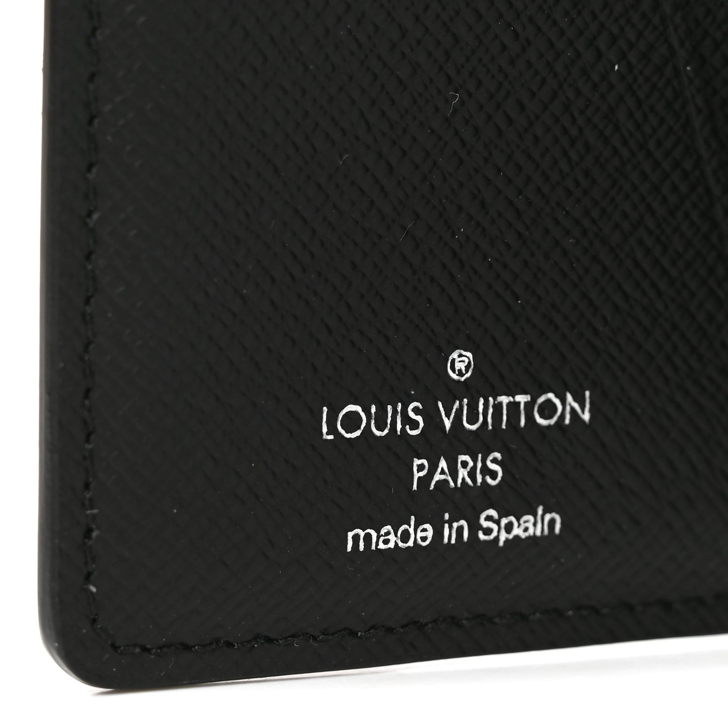 Monogram Iridescent Pocket Organizer NM Black