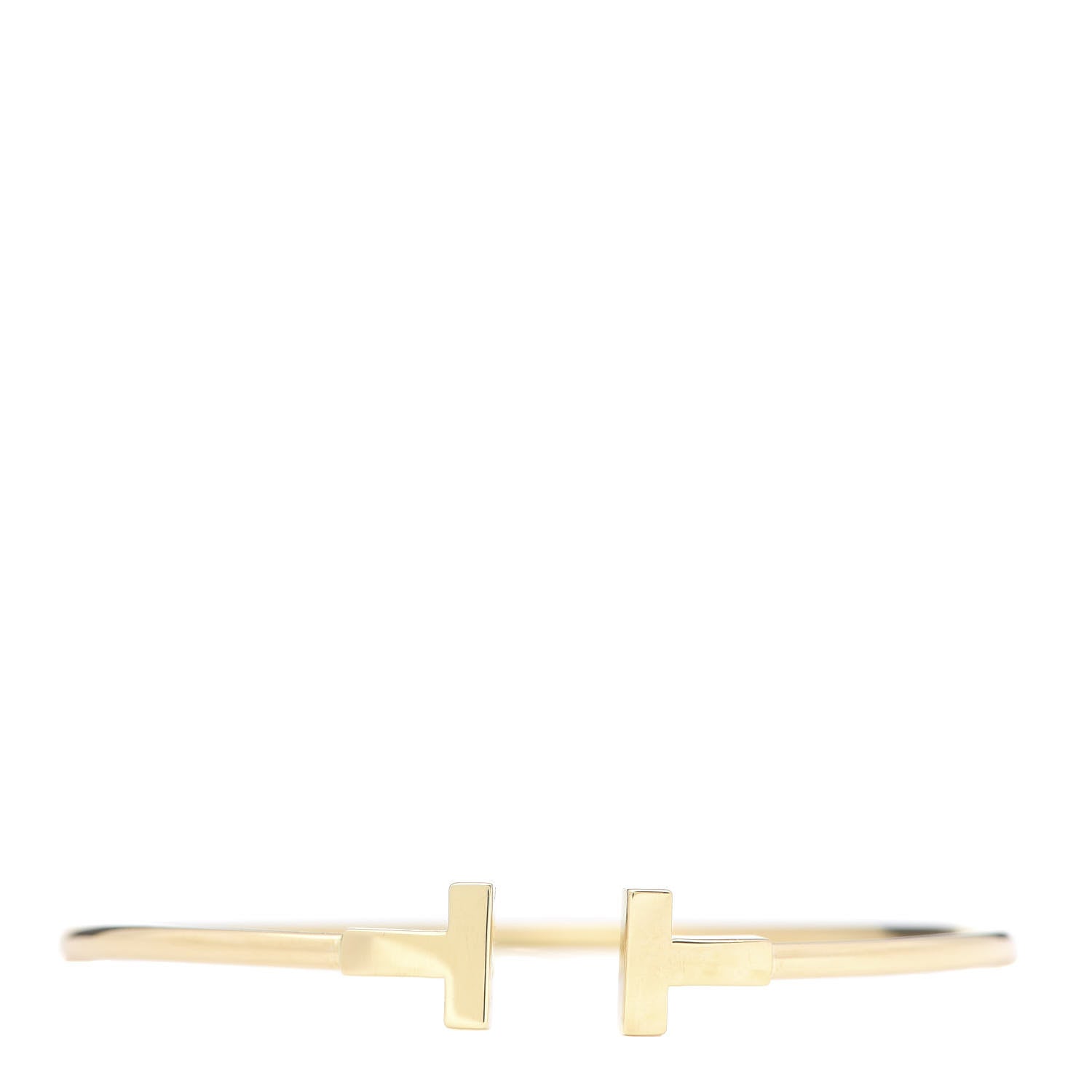 Tiffany 18K Yellow Gold T Wire Bracelet 1 of 4