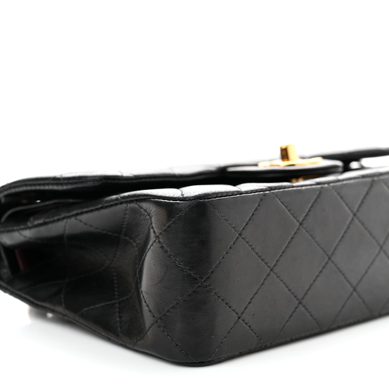 Chanel Lambskin Quilted Small Double Flap Black 9 of 14