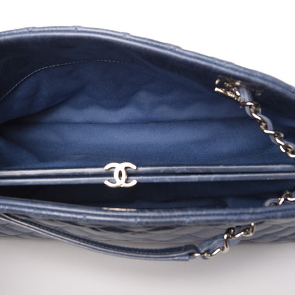 Chanel Glazed Calfskin Quilted Medium Just Mademoiselle Blue 7 of 9