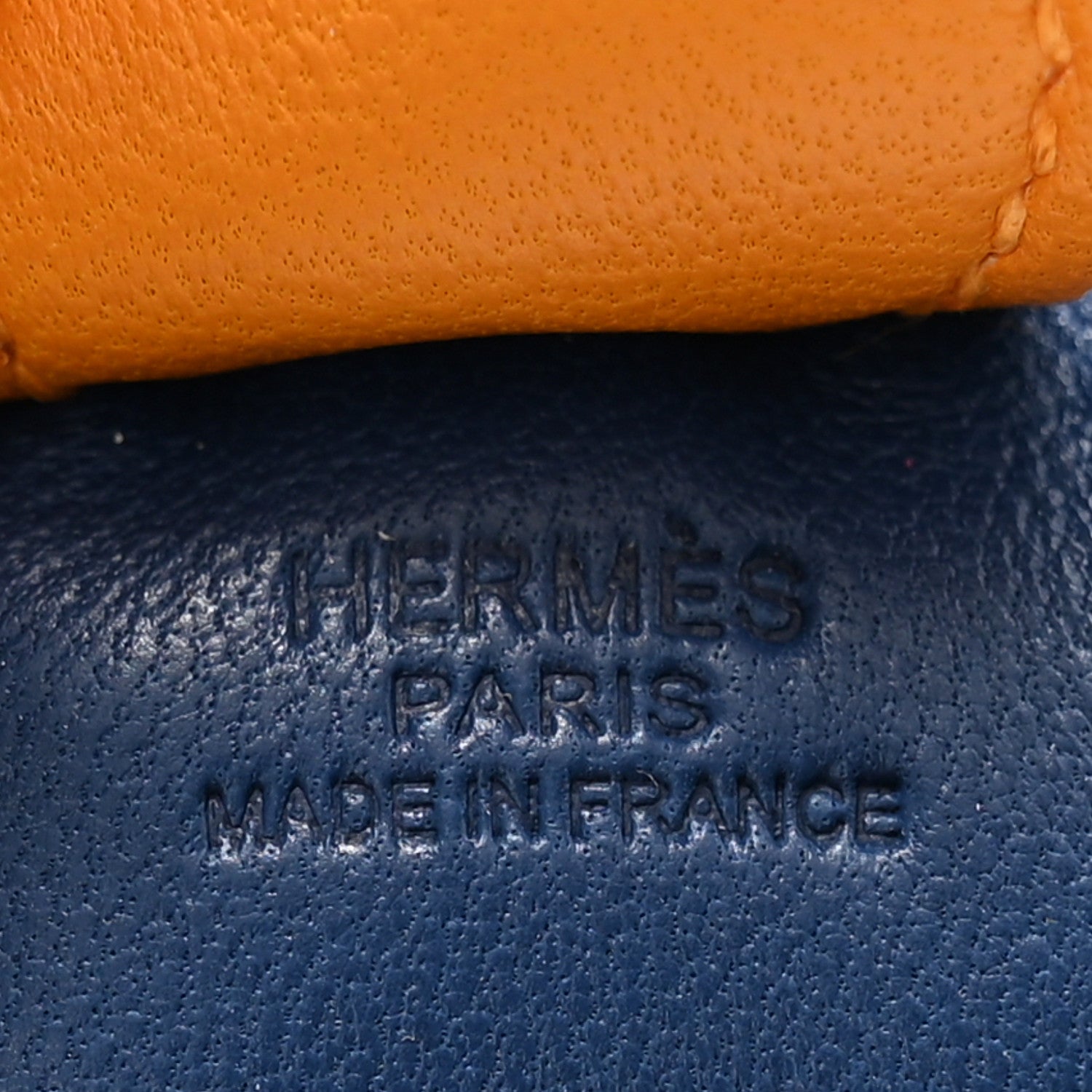 Hermes Milo Lambskin Grigri Rodeo Horse Bag Charm PM Bleu de Malte Cornaline Jaune D'Or 3 of 4