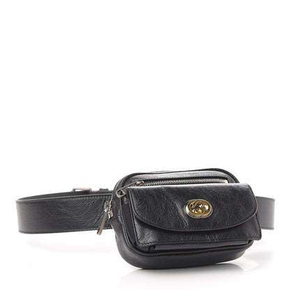 Gucci Fluffy Calfskin Mini Morpheus Belt Bag 90 36 Black 4 of 10