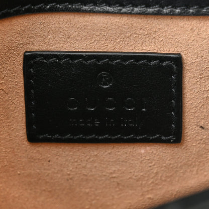 Gucci Calfskin Matelasse Monochrome GG Marmont Chain Belt Bag Black 6 of 12