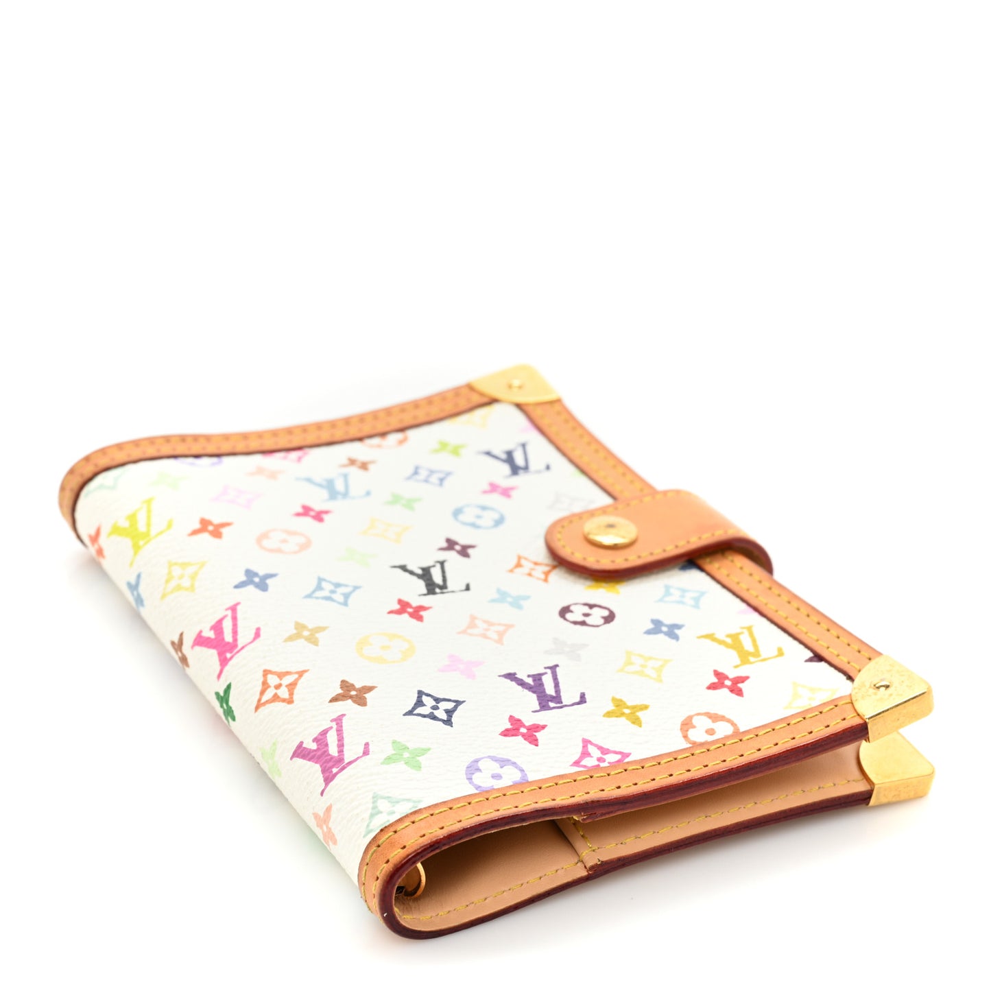 Monogram Multicolor Small Ring Agenda Cover White