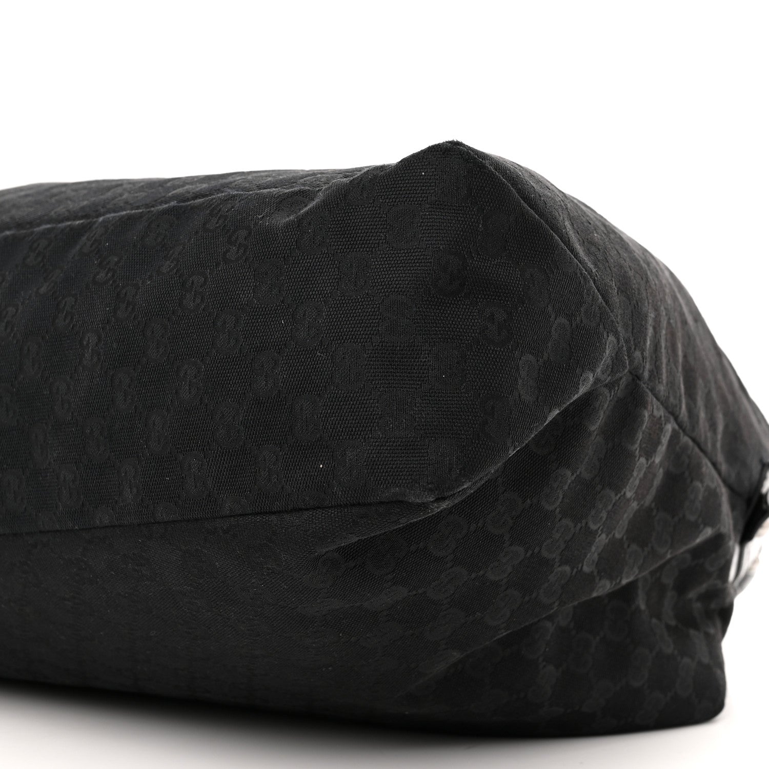 Gucci Monogram Large Horsebit Chain Hobo Black 11 of 14