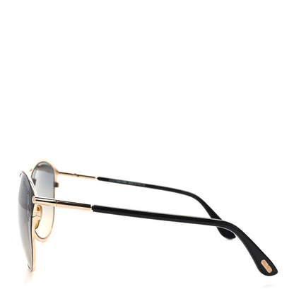 Tom Ford Penelope Vintage Round Sunglasses TF320 Black 3 of 8