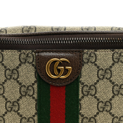 Gucci GG Supreme Monogram Web Small Ophidia Belt Bag Beige Ebony New Acero 7 of 9