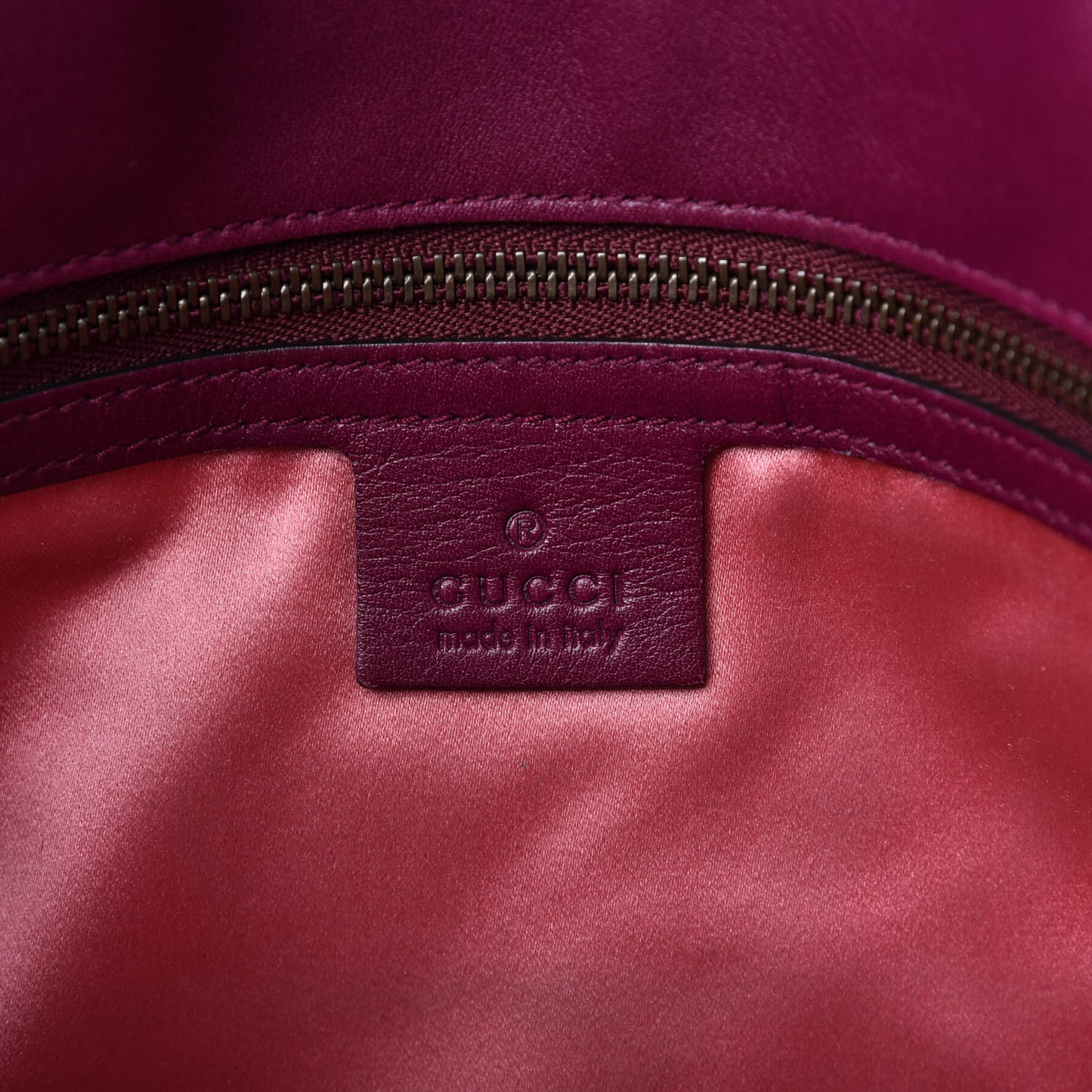 Velvet Matelasse Loved Embroidered Medium GG Marmont Shoulder Bag Fuchsia Violet Cyclamen