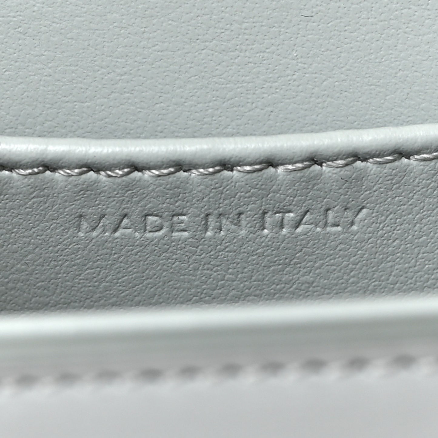 Shiny Calfskin Mini Claude Soft Blue