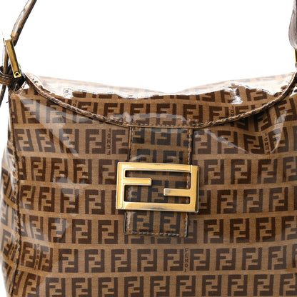 Fendi Vinyl Zucchino Mama Baguette Tobacco 7 of 9