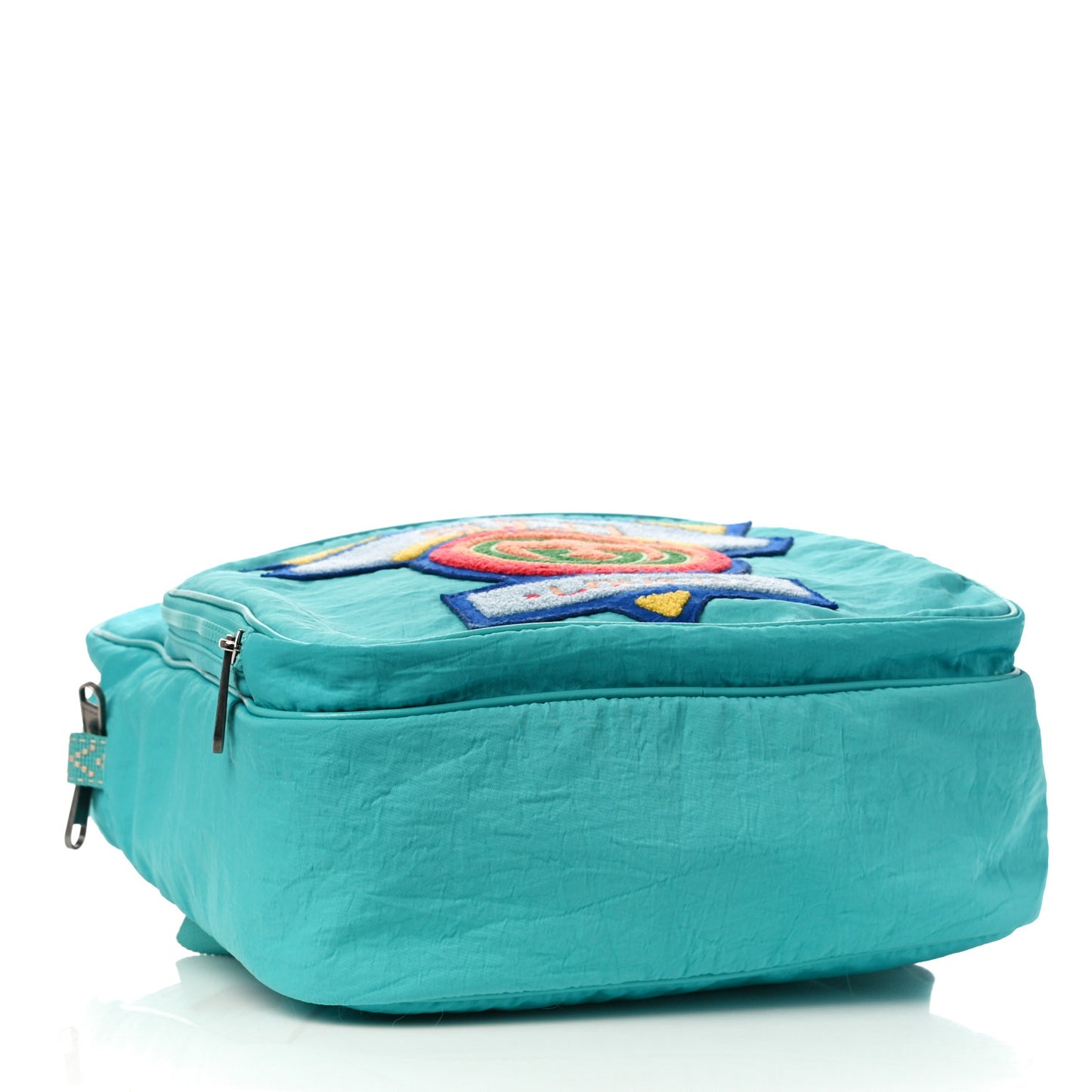 Nylon Twill 80s Logo Patch Backpack Lago