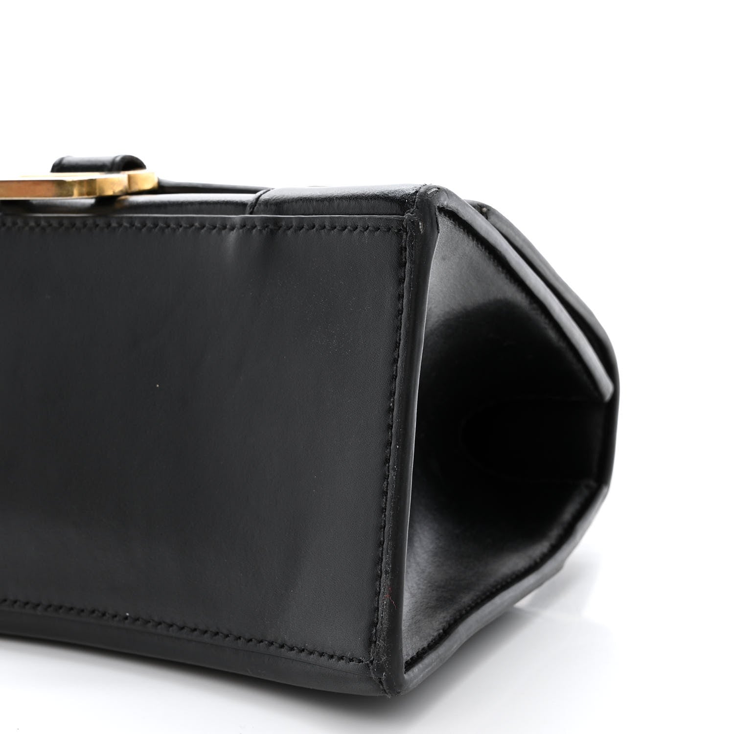 Balenciaga Shiny Box Calfskin Small Hourglass Top Handle Bag Black 12 of 14