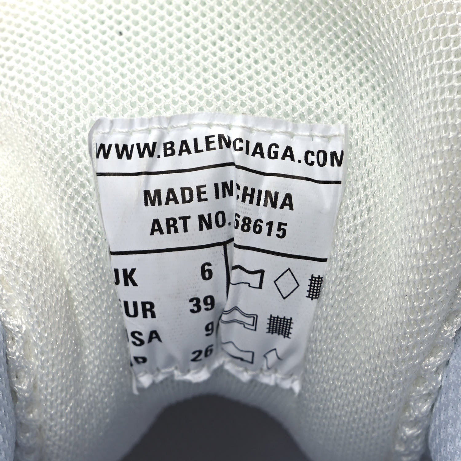 Balenciaga Rubber Mesh Tri-Color Womens Track.2 Open Sneakers 39 Pink Grey White 8 of 8