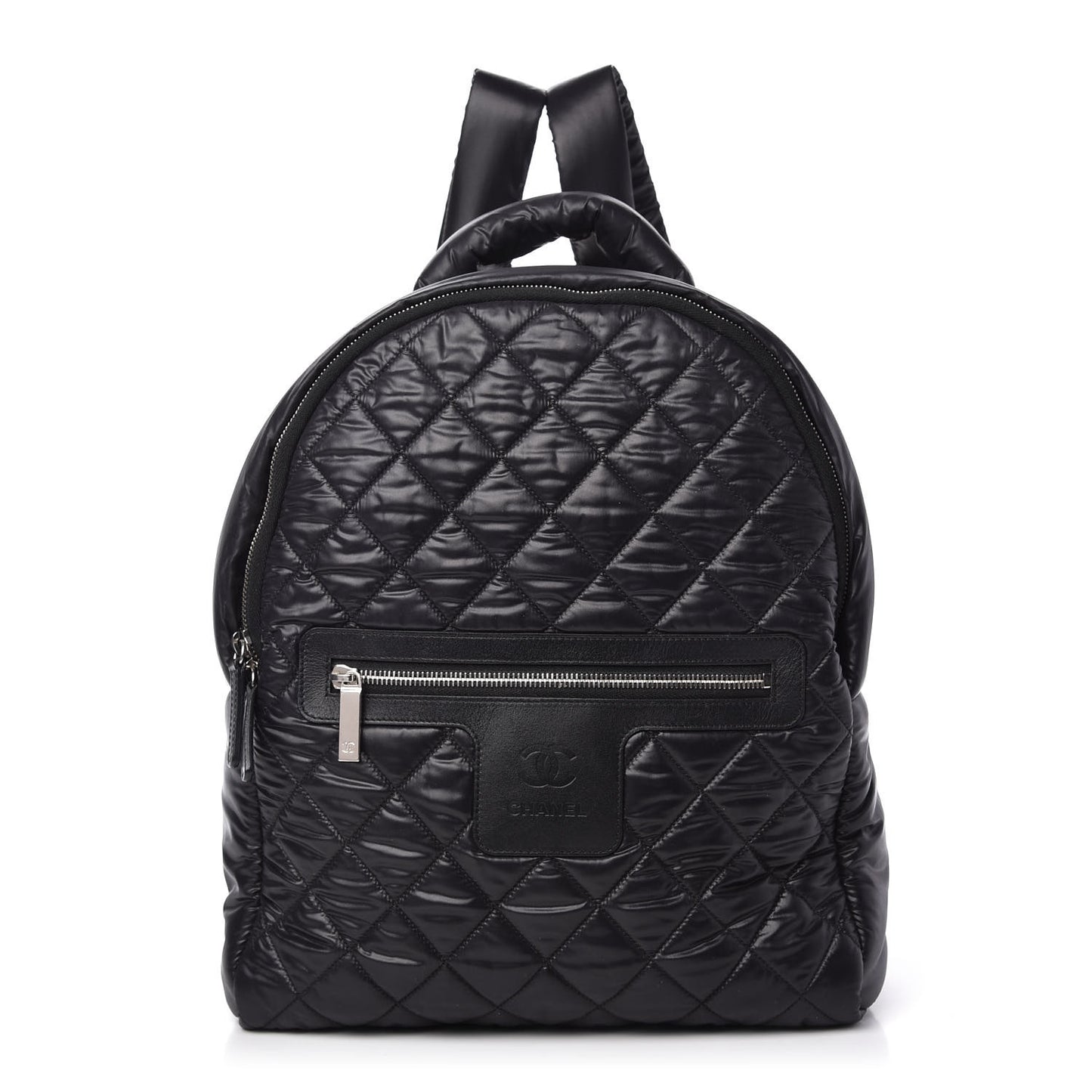 Nylon Quilted Coco Cocoon Backpack Black