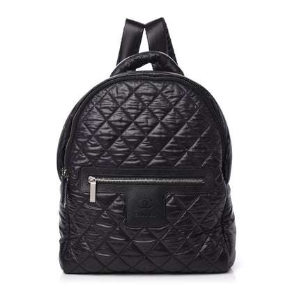 Chanel Nylon Quilted Coco Cocoon Backpack Black 1 of 10