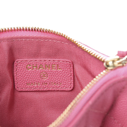 Chanel Caviar Quilted Small Cosmetic Case Pink 6 of 8
