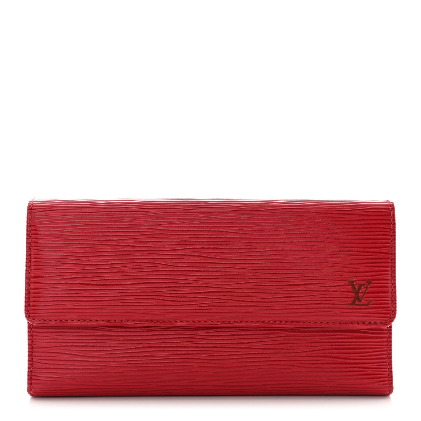 Epi Porte Tresor International Wallet Castillan Red
