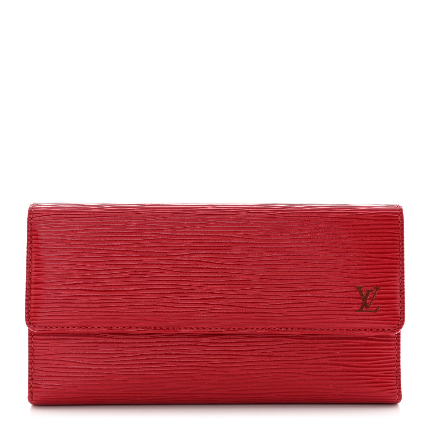 Louis Vuitton Epi Porte Tresor International Wallet Castillan Red 1 of 11