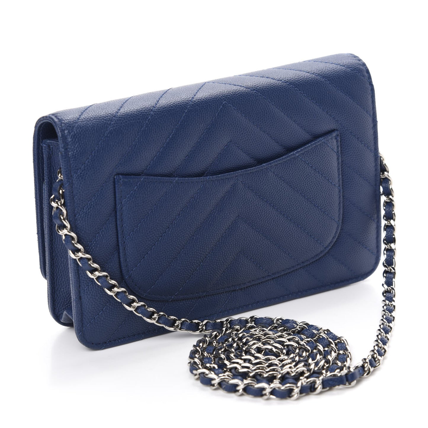 Caviar Chevron Wallet On Chain WOC Navy