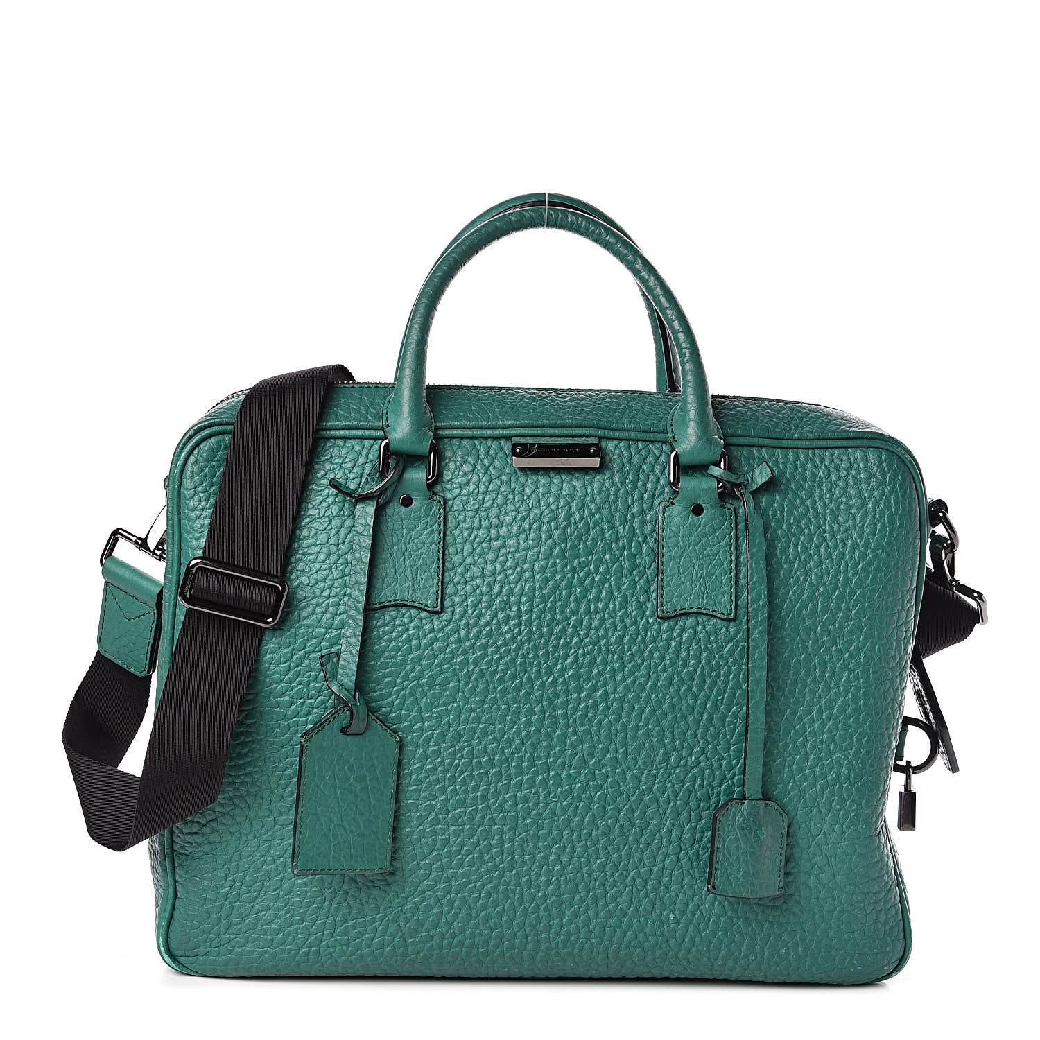 Burberry Signature Grain Briefcase Green 1 of 18