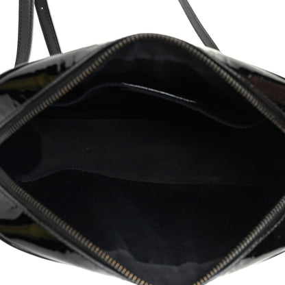 Saint Laurent Patent Calfskin Matelasse Monogram Lou Camera Bag Black 5 of 13
