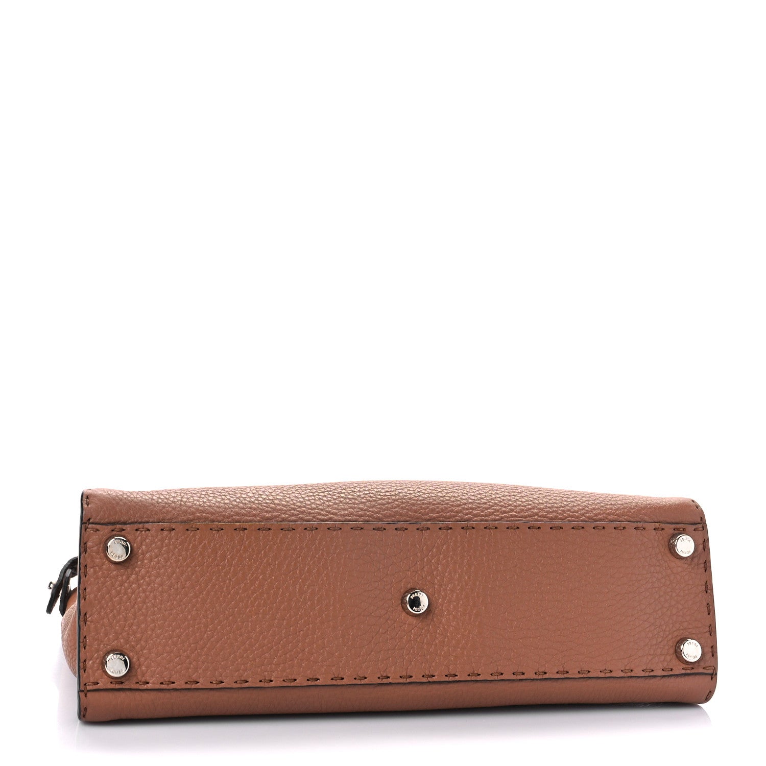Fendi Cuoio Romano Selleria Bi-Color Medium Peekaboo Iconic Satchel Mou Deserto 4 of 9