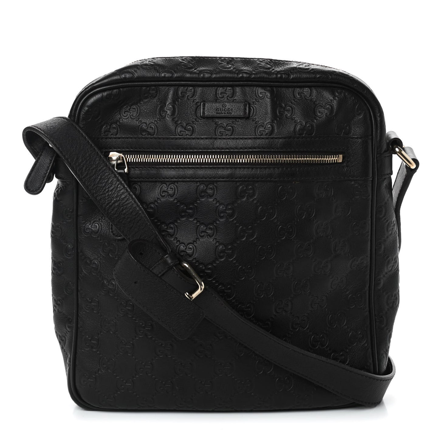 Guccissima Medium Messenger Black