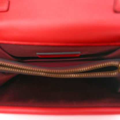 Valentino Garavani Calfskin Love Lab Go Logo Wallet on Chain Rouge Pur 5 of 10