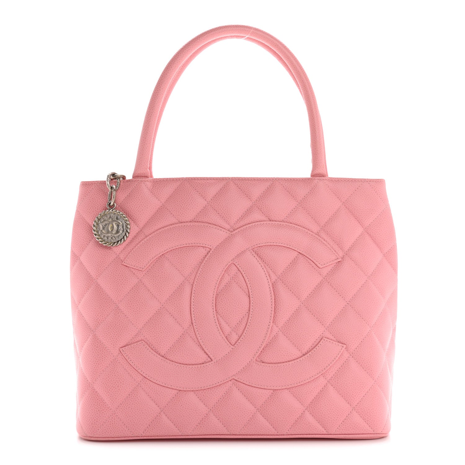 Chanel Caviar Medallion CC Tote Light Pink 1 of 12