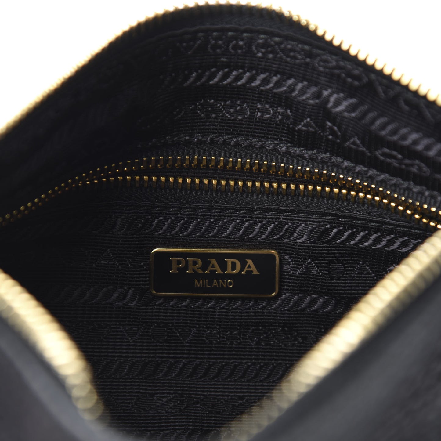 Vitello Daino Pochette Bag Black