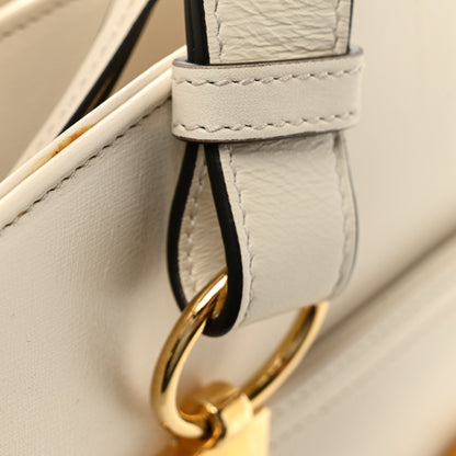 Gucci Vitello Palmellato Lux Arli Top Handle Bag White 11 of 12