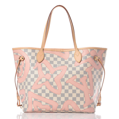 Louis Vuitton Damier Azur Tahitienne Neverfull MM 3 of 12
