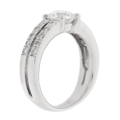 Parker & West by FASHIONPHILE Platinum Diamond 1.00ctw Round Engagement Ring  50 5.5 6 of 9