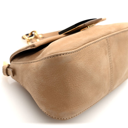Fendi Vitello Savana Mini Mama Baguette Caramello Tartaruga Natural 9 of 10