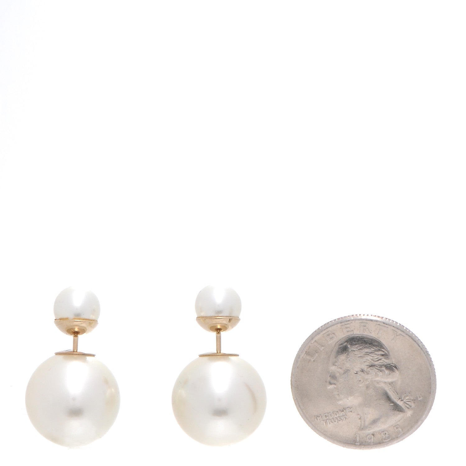 Christian Dior Pearl Mise En Dior Tribal Earrings 2 of 6