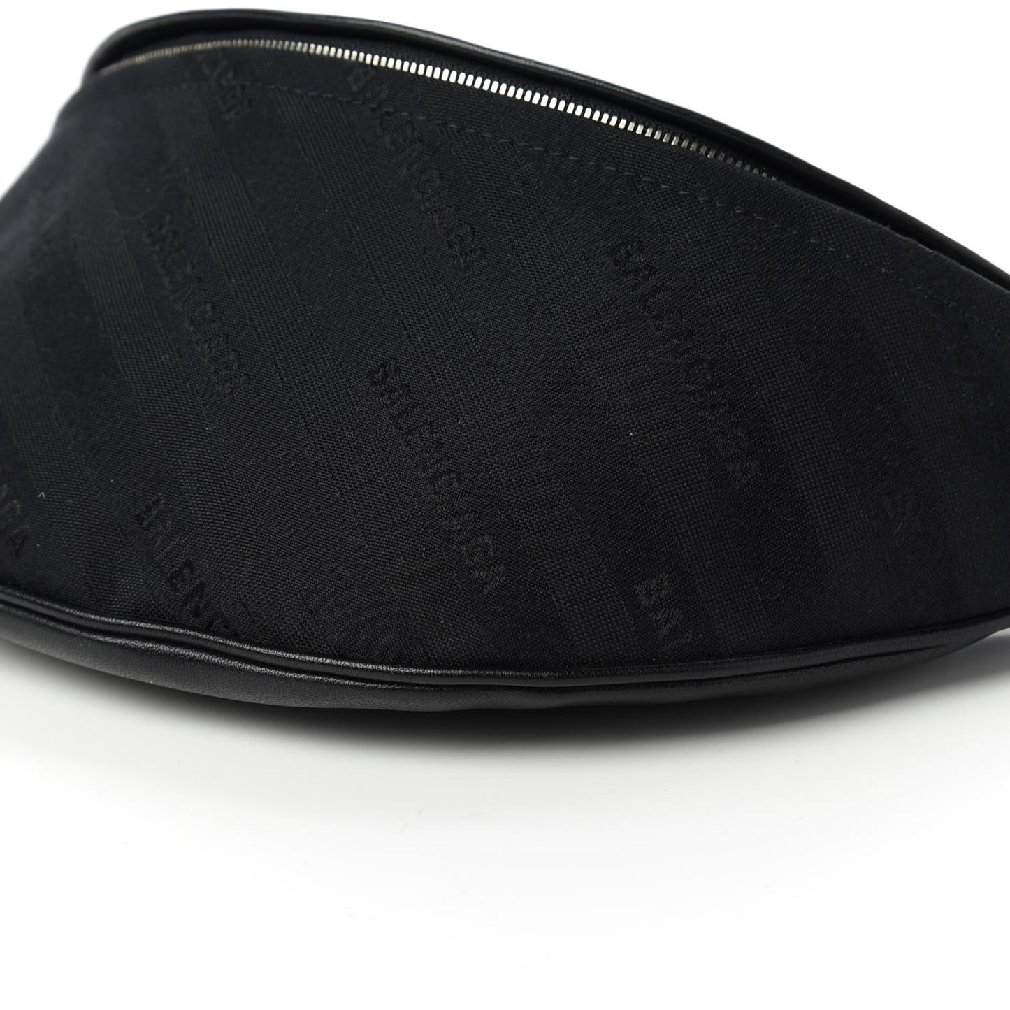Canvas Jacquard Diagonal Allover Logo XS Souvenir Belt Bag Black