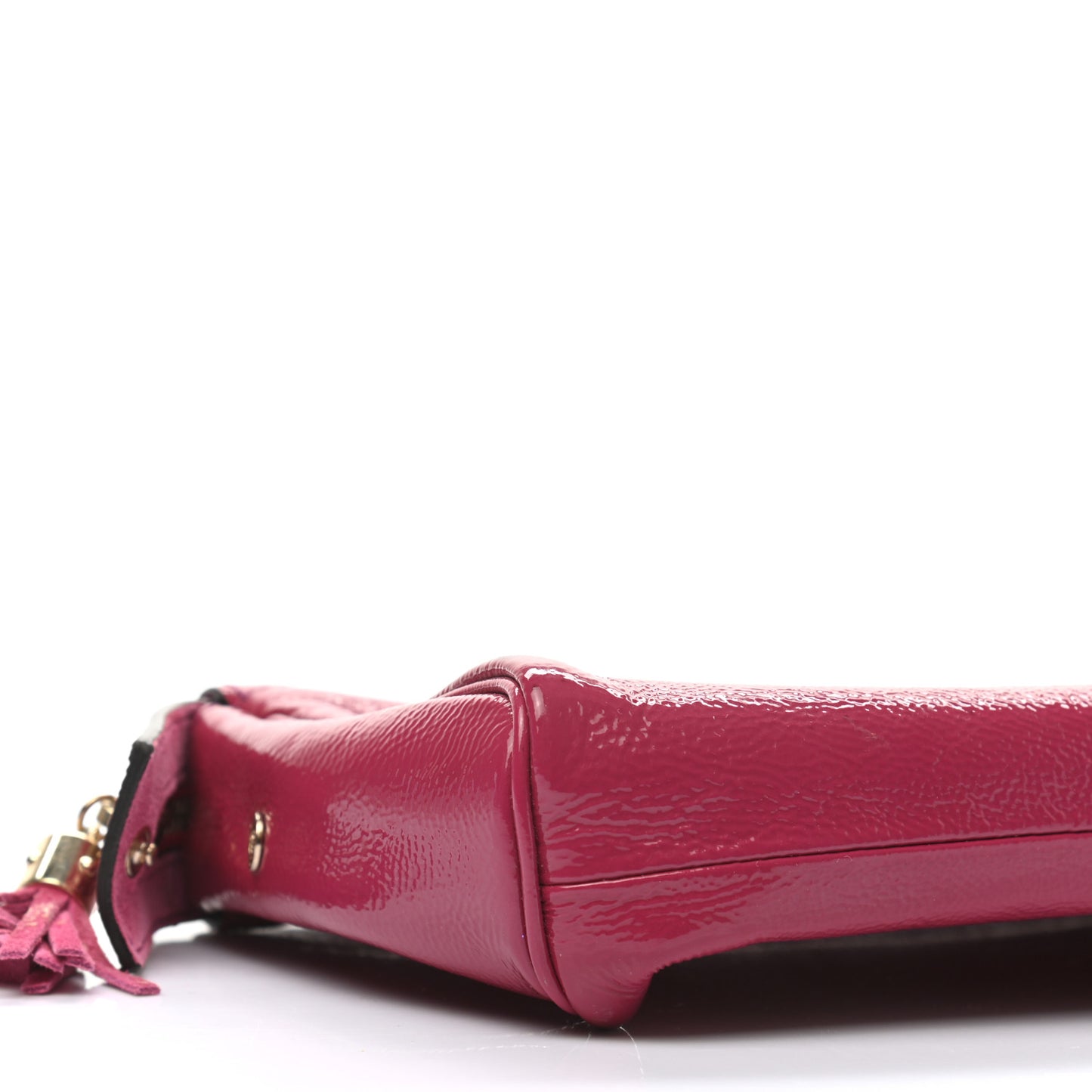 Soft Patent Soho Cosmetic Case Bright Bougainvillea