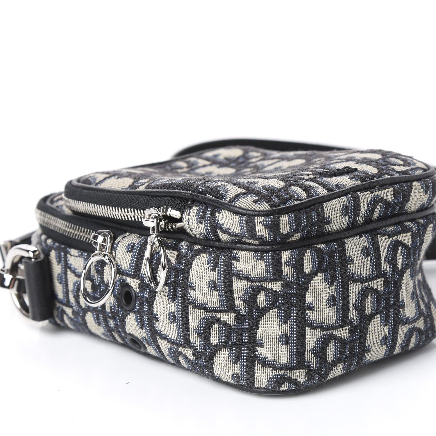 Christian Dior Oblique Crossbody Bag Blue 6 of 10