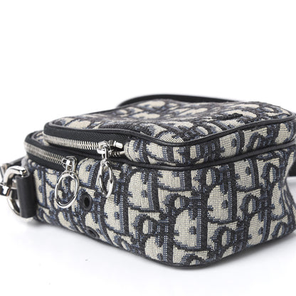 Christian Dior Oblique Crossbody Bag Blue 6 of 10