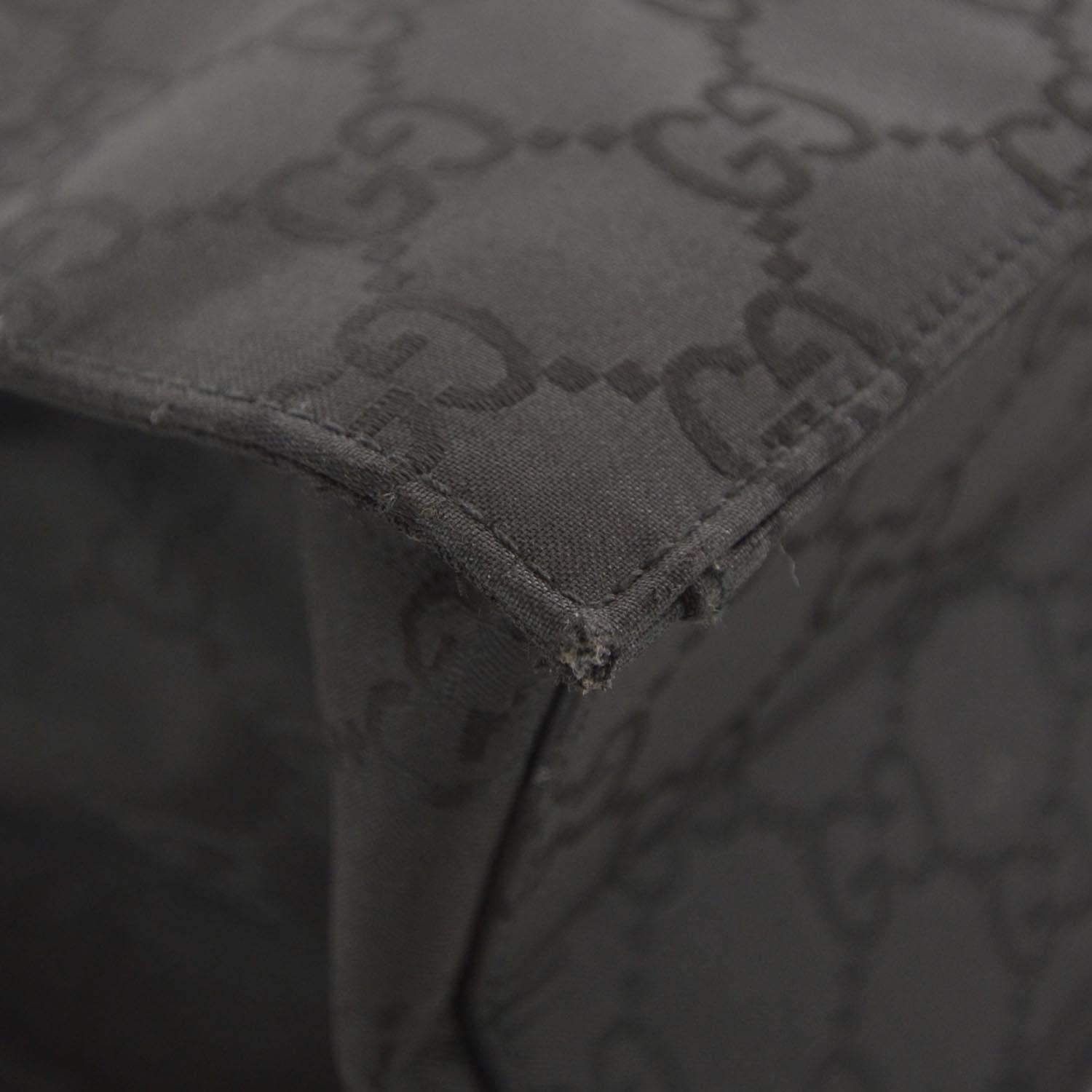 Gucci Nylon Monogram Executive Bag Black 5 of 9