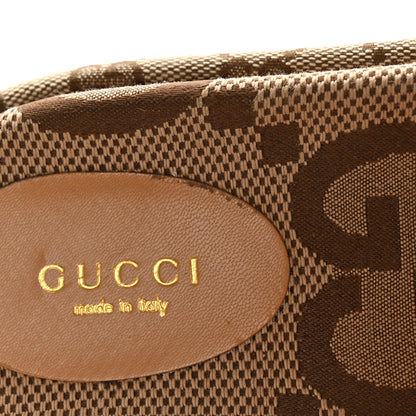 Gucci Monogram Maxi GG Angelina Platform 55mm Slide Sandals 40 Camel Ebony 9 of 9