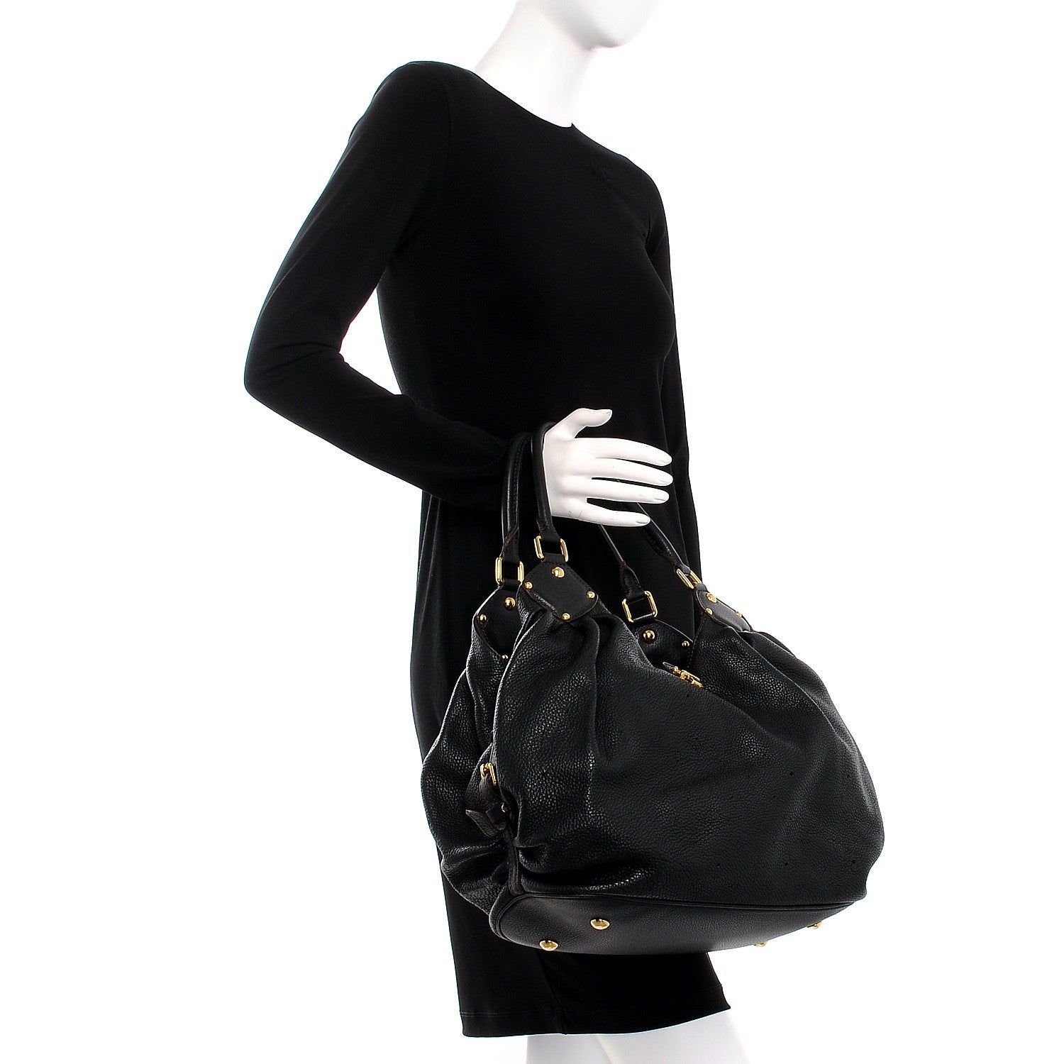 Louis Vuitton Mahina L Black 2 of 9