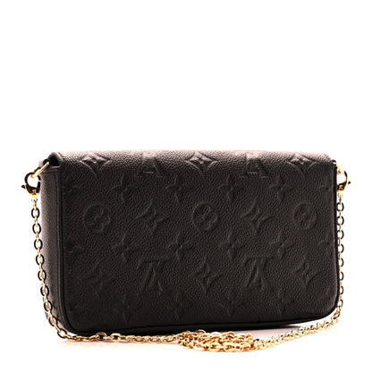 Louis Vuitton Empreinte Pochette Felicie Chain Wallet Black 5 of 11
