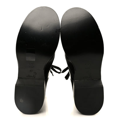 Louis Vuitton Calfskin Monogram Metropolis Flat Ranger Boots 37 Black 6 of 10