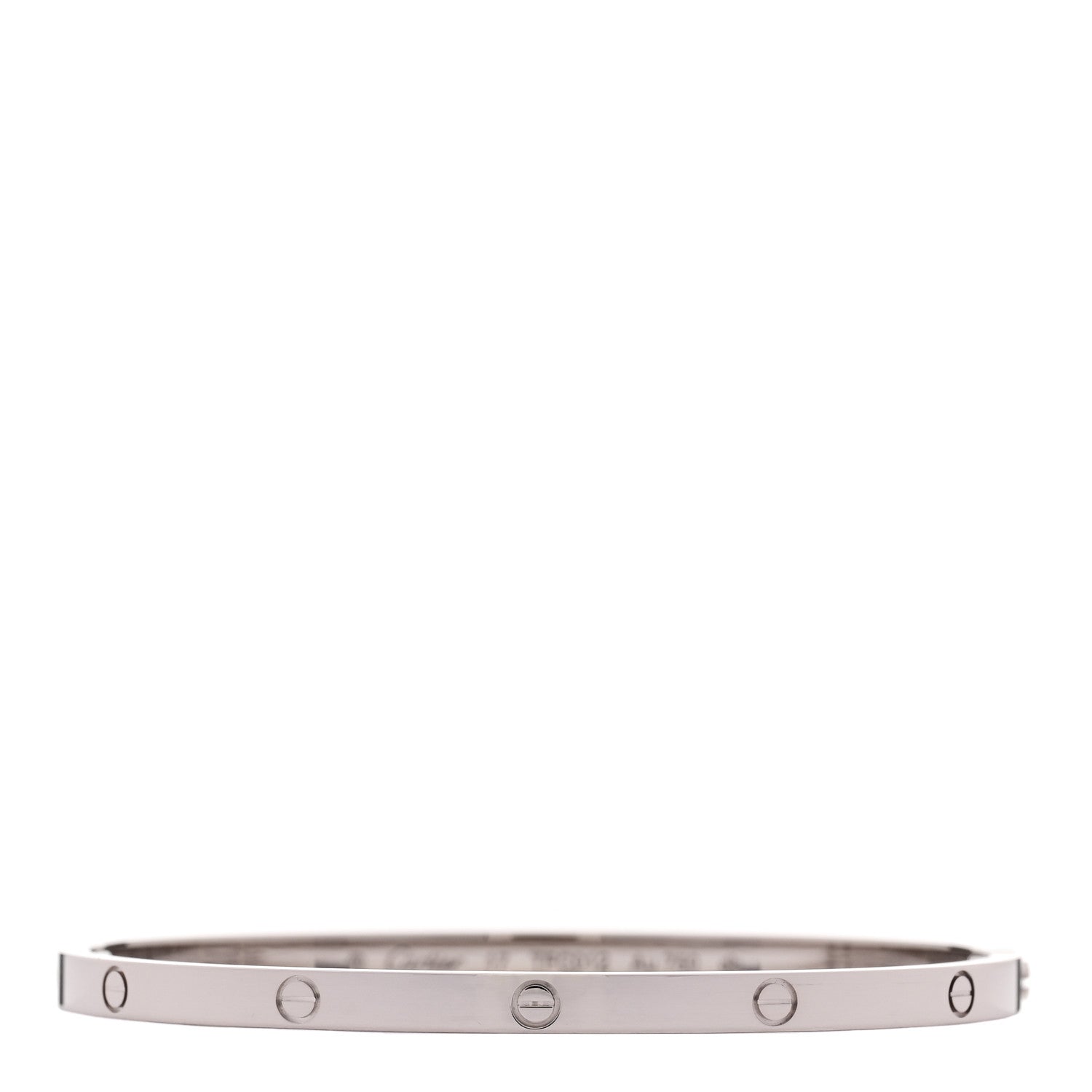Cartier 18K White Gold Small LOVE Bracelet 17 1 of 7