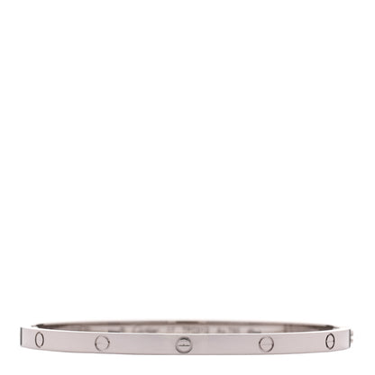 Cartier 18K White Gold Small LOVE Bracelet 17 1 of 7