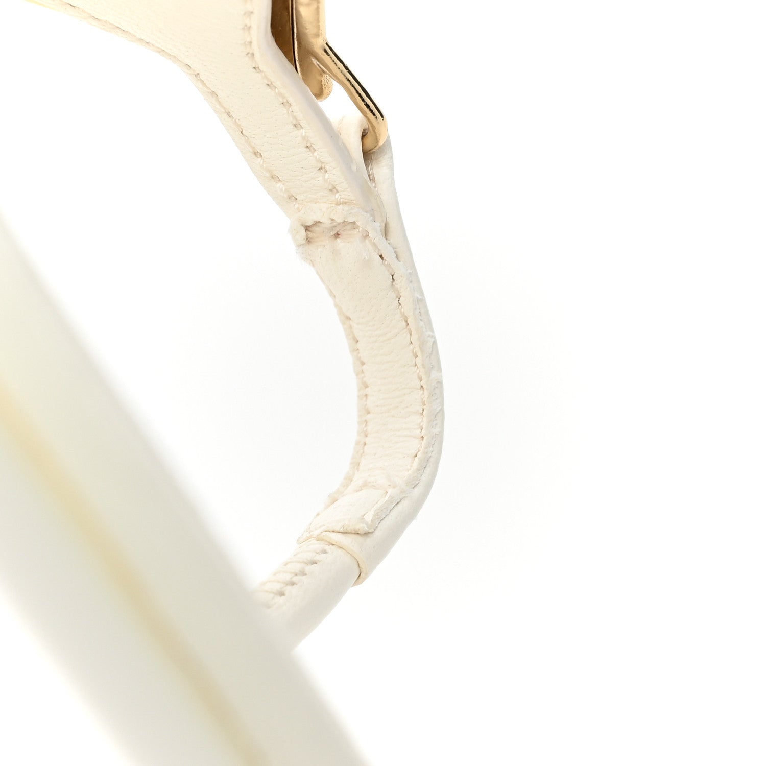 Chanel Lambskin Metal Heart Thong Sandals 39 White 8 of 9