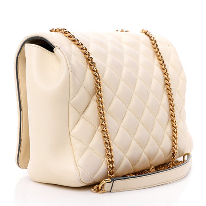 Versace Nappa Quilted Medusa Chain Crossbody Beige 3 of 16